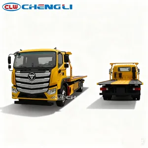 <b>Flatbed</b> Tow <b>Truck</b> Flat Bed Towing 6X4 <b>Flatbed</b> <b>Truck</b> for Sale 350HP Heavy-Duty Recovery Vehicle (CLW Custom-Built) - Product Image 2