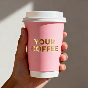 Vaso de Papel Biodegradable de Doble Pared con Logotipo Personalizado, Ecológico, de Grado Alimenticio, <span class=keywords><strong>para</strong></span> Comida Rápida y Café <span class=keywords><strong>para</strong></span> <span class=keywords><strong>Llevar</strong></span> - Product Image 2