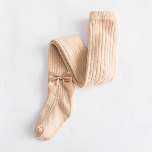 Streep Gebreide Lente Herfst Strik Kinderen Witte Baby Meisje Panty Voor 1-12 Jaar Kinderen - Product Image 6