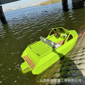 <b>Electric</b> <b>Jet</b> <b>Boat</b> <b>Mini</b> Dual Seater Fiberglass Hull Tourist <b>Boat</b> Entertainment Water Ride - Product Image 4