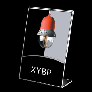 L-Shaped A4 A5 A6 Size Acrylic Clear Menu <strong>Sign</strong> Holder Stand <strong>Display</strong> <strong>Rack</strong> for <strong>Tabletop</strong> <strong>Displays</strong> - Product Image 5