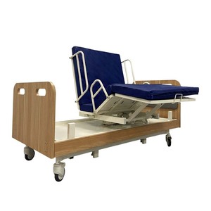 Cama eléctrica de enfermería Nakatomi YK-E312 azul oscuro para pacientes mayores paralizados, cama de hospital - Product Image 2