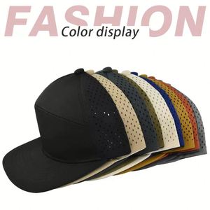 Gorra de Béisbol Trucker Personalizada OEM, Impermeable, de 6 Paneles, Transpirable, con Perforaciones Láser, Estilo Melin Hydro - Product Image 2