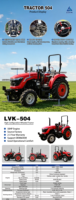 Tracteurs agricoles miniatures à 4 roues à prix avantageux, tracteurs à moteur EPA de 15 CV, 50 CV, 75 CV, CE Euro 5 pour le marché américain et européen