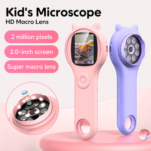 Microscopio Digital de Bolsillo Portátil para Niños, Mini Microscopio de Mano 500X, Kit de Microscopio para Niños, <span class=keywords><strong>Geo</strong></span> Safari Científico - Product Image 1