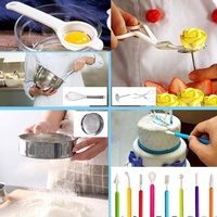 YJ individuelles 367-teiliges Backwerkzeug-Set Kuchen-Dekorationszubehör für Anfänger und Kuchenliebhaber professionelles Kuchen-Dekorations-Kit