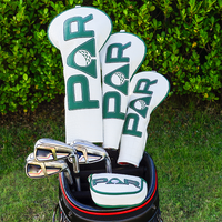 Housse de tête de club de golf personnalisée en cuir PU gaufré crocodile de qualité supérieure pour Driver, Fairway Wood, Hybride, Putter – OEM ODM