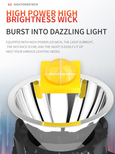 Lampe de poche Led projecteur Portable 400 Lumens 10km batterie 3600mah intégrée projecteur Portable étanche lampe de travail - Product Image 3