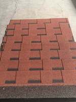 Carreaux d'asphalte double couche, carreaux en fibre de verre, carreaux ignifuges à isolation thermique spéciale pour villas