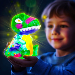 ของเล่นศิลปะไฟ LED สำหรับกลางคืนโมเดลรูปไดโนเสาร์กราฟฟิตีภาพวาดแบบทำมือพร้อมกล่อง - Product Image 5