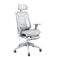 Siège arrière en maille complète Siège de bureau ergonomique à dossier haut Chaise de bureau pivotante