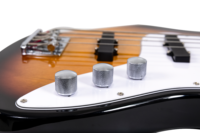 Clevan OEM Custom Jazz Bass Guitar 4 String Electric Bass S-S Pickups 41 Inch Okoume Body for Private Label Music Brands