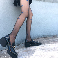 Collants sexy à nœuds avec impression haute définition pour femme, supportant logo personnalisé, bas moulants pour femme