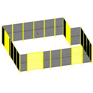 Robot de valla de taller y cerca de panel de malla de alambre, protector de máquina - Product Image 1