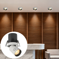 2025 nouveau Dimmable Angle réglable 9W COB encastré Downlight plafonnier Spot pour la maison intérieur intelligent moderne éclairage intérieur
