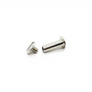 Venta al por mayor 25mm Metal Chicago Tornillo Plata Encuadernación Clavo para Notebook - Product Image 2