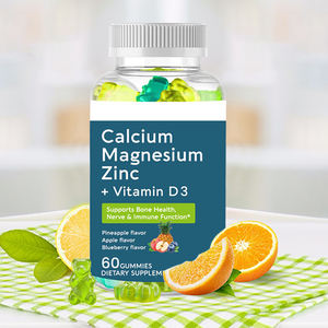 Gummies molles Hezong pour femmes, <span class=keywords><strong>calcium</strong></span>, magnésium, zinc, vitamine D3, 60 unités, soutient la santé des os, la fonction nerveuse, l'immunité, l'énergie, le sommeil - Product Image 2