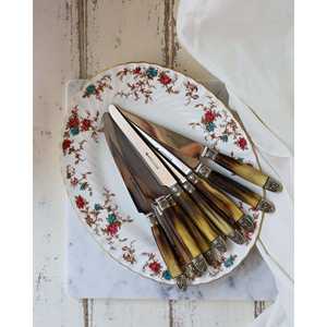 Ensemble de 12 couteaux à dîner avec manche en résine brun dégradé - Product Image 3