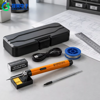 Kit de fer à souder rechargeable JCD 5V, puissance de sortie 60W, température réglable, électronique DIY, USB-C200, pointe biseautée, poignée crayon
