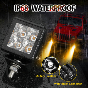 Satu Set Dua 12V 2 Inci 20W Putih atau Amber Spot Beam Off Road 4X4 Led Pod Light - Product Image 3