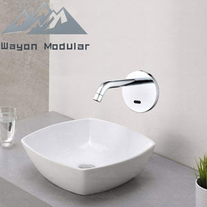 Robinet automatique à capteur mural Wayon en chrome, robinet intelligent sans contact pour <span class=keywords><strong>salle</strong></span> <span class=keywords><strong>de</strong></span> <span class=keywords><strong>bain</strong></span> - Product Image 2