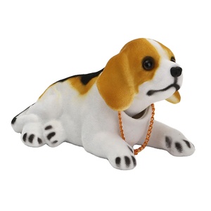 Super mignon tête secouant la tête résine <span class=keywords><strong>chien</strong></span> chiot Type Auto <span class=keywords><strong>voiture</strong></span> SUV intérieur tableau de bord décoration accessoires ornement - Product Image 5