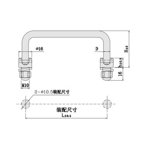 304 Stainless Steel Cabinet Rotatable Handle A-1104S Folding Handle Tool Box Cabinet Handle - Product Image 1
