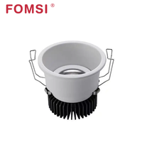 FOMSl 7W-35W LED encastré Downlight Anti-éblouissement rond en aluminium COB projecteurs dissimulé plafonnier pour éclairage intérieur
