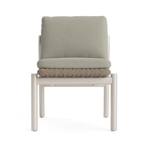 Ensemble de salle à manger d'extérieur moderne avec chaise d'appoint et fauteuils de jardin en aluminium et corde pour hôtels et hôpitaux - Product Image 2
