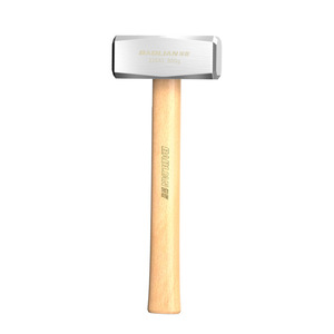 Marteau de maçon Baolian en acier au chrome-vanadium de qualité industrielle, manche en bois, tête carrée, robuste - Product Image 5