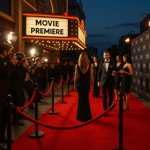 Vàng giao thông đứng thép không gỉ hàng đợi cực rào cản stanchions thảm đỏ giao thông hàng rào giao thông cho hiệu quả kiểm soát đám đông cảnh báo - Product Image 6