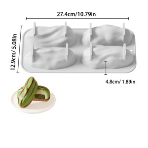 Moules à gâteau en silicone antiadhésifs en forme de noix, moule à chocolat en silicone, ustensiles de cuisson flexibles antiadhésifs pour desserts et pâtisseries DIY - Product Image 6