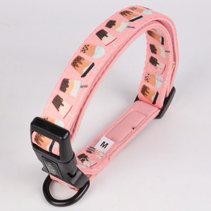 Amigo Factory Großhandel Custom Printing Blumen Serie Nylon Haustier Halsband Mode Blumen verstellbare Breakaway Schnalle Hunde halsband - Product Image 2