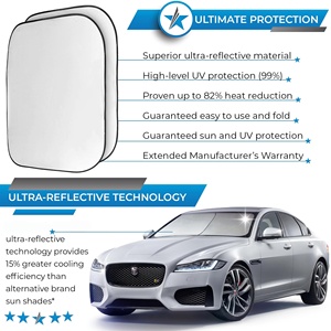 2pcs Polyester Front Windshield Sun <b>Shades</b> Foldable Automotive Car <b>Window</b> <b>Shades</b> - Product Image 2