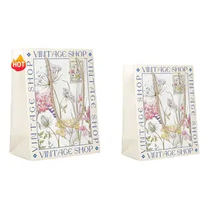 Vintage Light Luxury White Brilliant Appearance Birthday Gift Goddess Festival Wrapping Paper Bag