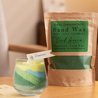 Cire de sable dorée parfumée pour bougies DIY, grand seau de 250g (8.8oz), emballage en gros