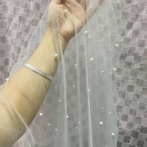 Commercio all'ingrosso Erkoumi di alta qualità con finiture in pizzo ricamato bordo di perline per tende da tavolo Runner decorazioni per la casa e pizzo indumenti da cucire - Product Image 3