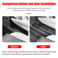 Boîte de rangement inférieure de console centrale étanche en TPE pour BYD Seagull 2023-2025
