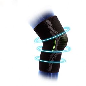 Rodillera de compresión unisex de neopreno de alta elasticidad con logo personalizado y protector de palma, soporte de rodilla personalizable único - Product Image 3