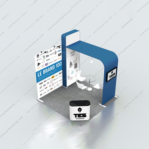 Stand d'exposition portable Tissu de tension modulaire Toile de fond publicitaire Présentoir de <span class=keywords><strong>salon</strong></span> commercial - Product Image 2