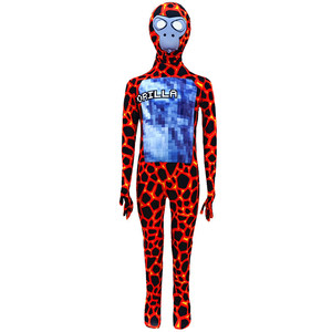 Costume intégral de gorille enfant pour Halloween, motif Magma Lava Pixel sur la poitrine, idéal pour cosplay, fête, jeu de rô<span class=keywords><strong>le</strong></span>, tenue Zentai - Product Image 6
