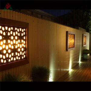 Lâmpada de escultura corten de aço inoxidável, caixa de luz para jardim - Product Image 5