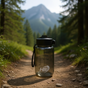 Transparent <b>Black</b> 550ml Drop-Proof Sports <b>Water</b> <b>Bottle</b> - Product Image 3
