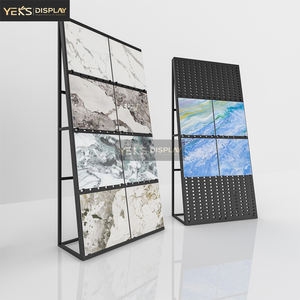 Sistema Modular de Exhibición de Azulejos de Metal Independiente - Cree una Impresionante Pared de Exhibición de Azulejos, Soporte de Exhibición de Azulejos de Granito - Product Image 1