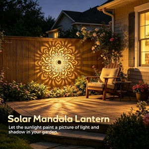 Lampes solaires de chemin IP44, petit modèle, blanc chaud, avec batterie incluse, style Art Déco, LED pour jardin extérieur et aménagement paysager - Product Image 5