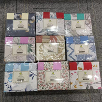 Parure de Lit de Luxe en Gros, Imprimé Floral, 6 Pièces, Drap-Housse à Motif Moderne avec 4 Taies d'Oreiller