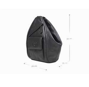 Genuine Leather Zipper Sling Bag for Women Elegant Crossbody Shoulder Bag Compact Travel Purse Stylish Everyday Carry - Product Image 1