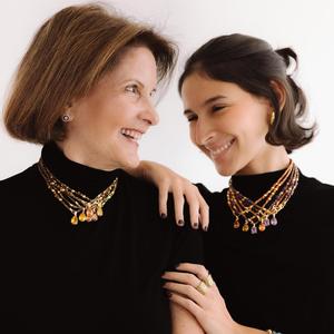 Nouveau collier en acier inoxydable plaqué or 18 carats, style goutte d'eau, zircon coloré, pendentif en forme <span class=keywords><strong>de</strong></span> larme, bijoux tendance - Product Image 2