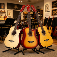 Swift Horse 38 Inch Cutaway Acoustic Guitar 6 Steel Strings Beginner Folk Guitar Professional OEM Factory Supply
