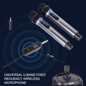 micro karaoké <span class=keywords><strong>sans</strong></span> <span class=keywords><strong>fil</strong></span> ZQS-2M506 avec lumières rvb et affichage numérique son Hi-Fi <span class=keywords><strong>rechargeable</strong></span> pour le chant à la maison - Product Image 6